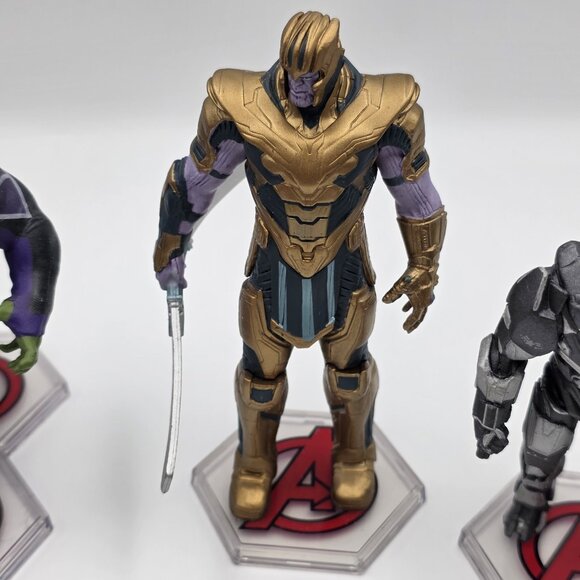 Marvel Endgame Cake Topper Disney Marvel Lot Of 9 Hulk, Thanos, Ironman, Captain - Picture 10 of 10